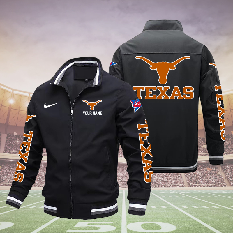 Texas Longhorns football Boomber Jacket - Famjoys Texas Longhorns football Boomber Jacket - Famjoys