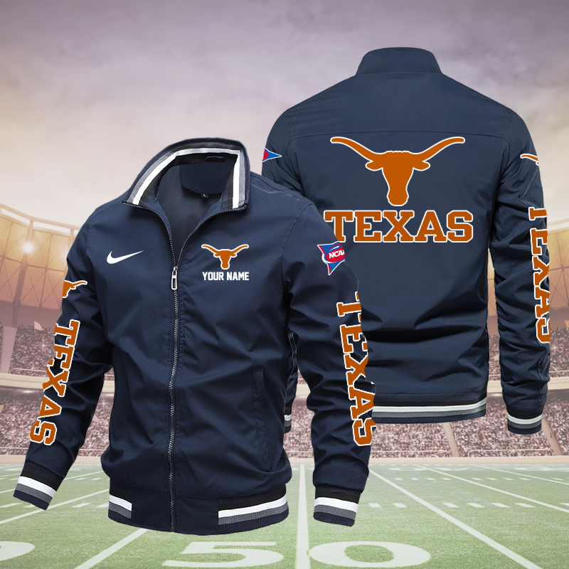 Texas Longhorns football Boomber Jacket - Famjoys Texas Longhorns football Boomber Jacket - Famjoys