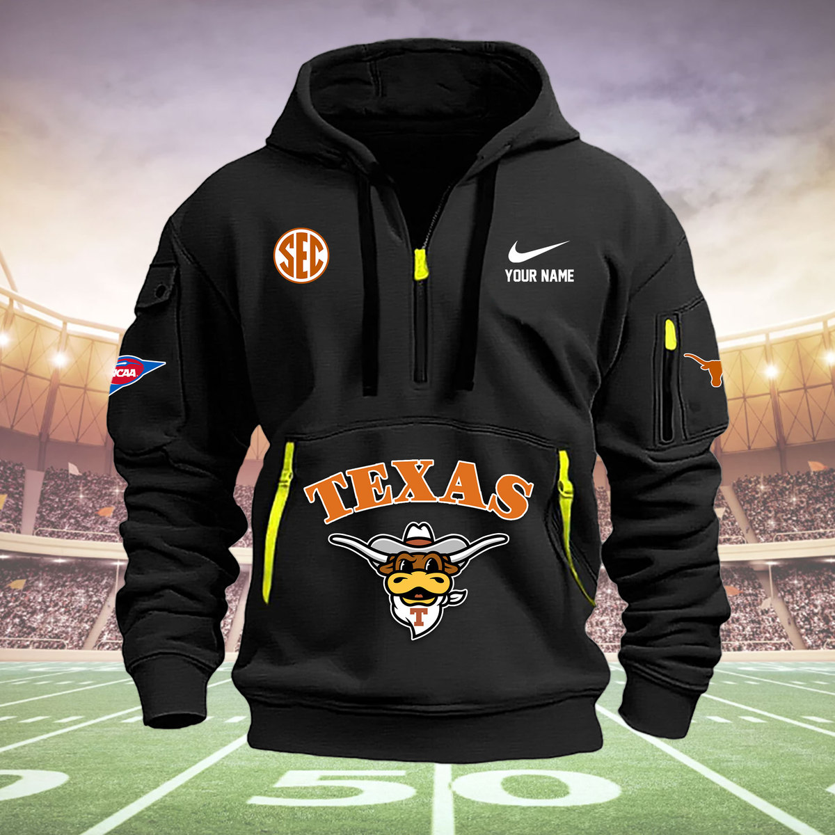 Texas Longhorns football Heavy Hoodie - Famjoys Texas Longhorns football Heavy Hoodie - Famjoys
