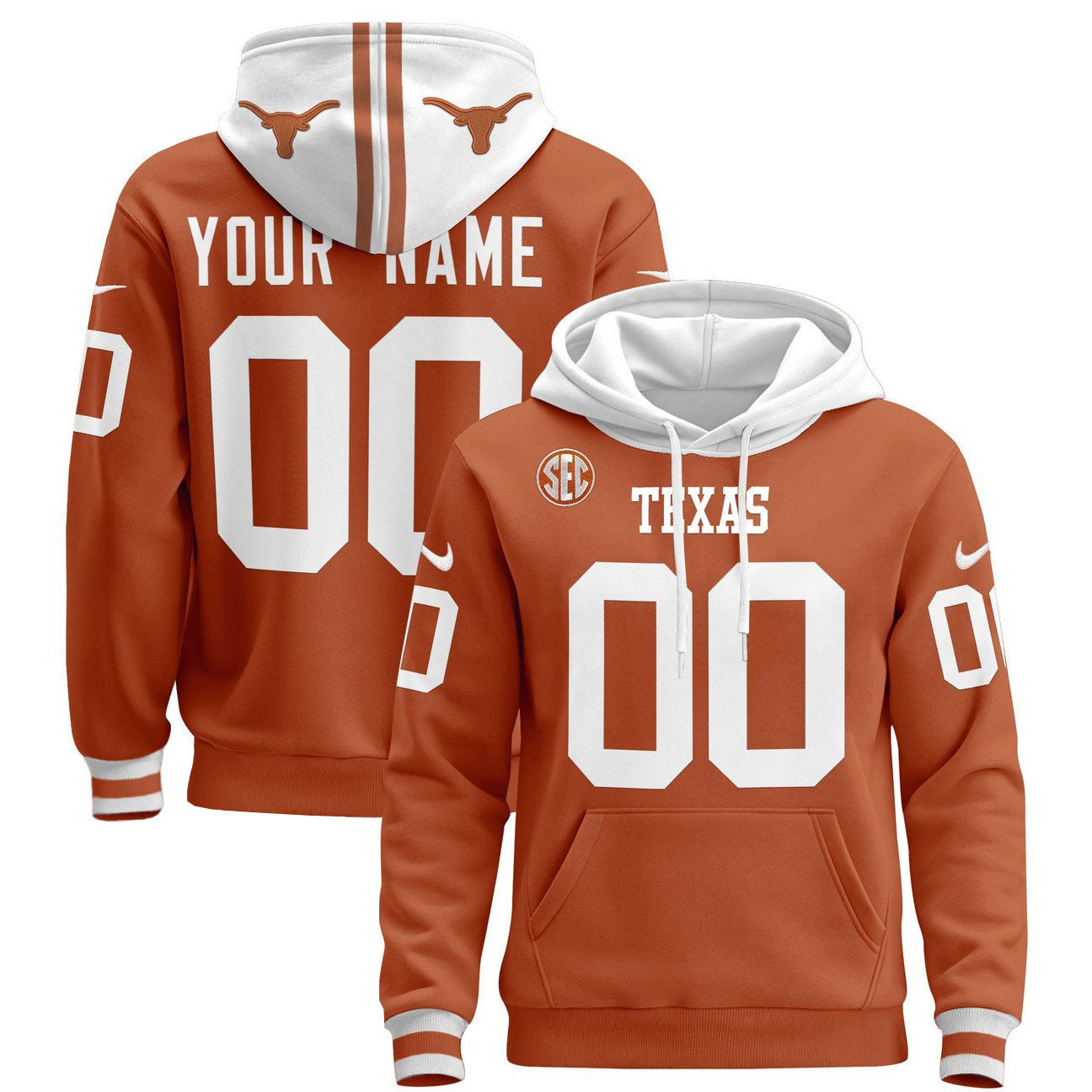 Texas Longhorns Football Hoodie - Famjoys Texas Longhorns Football Hoodie - Famjoys