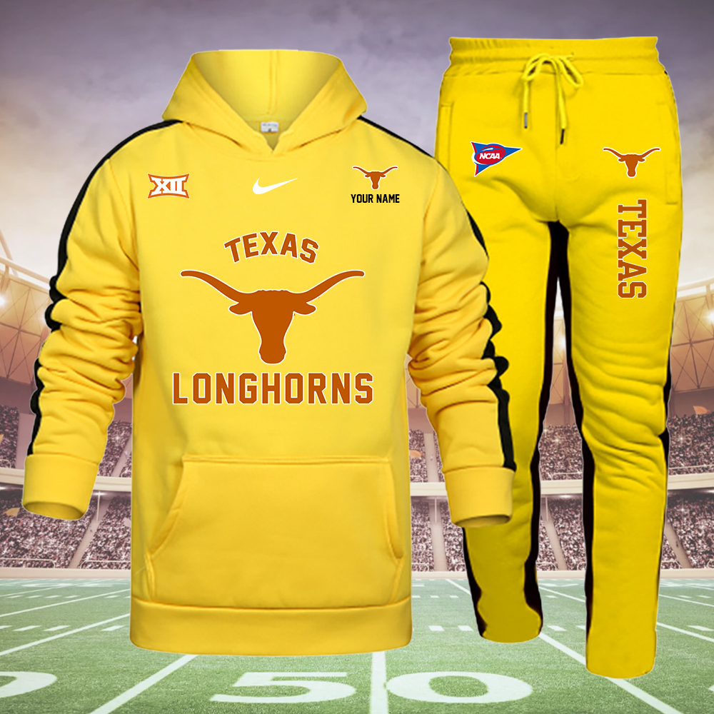 Texas Longhorns football Hoodie Set - Famjoys Texas Longhorns football Hoodie Set - Famjoys
