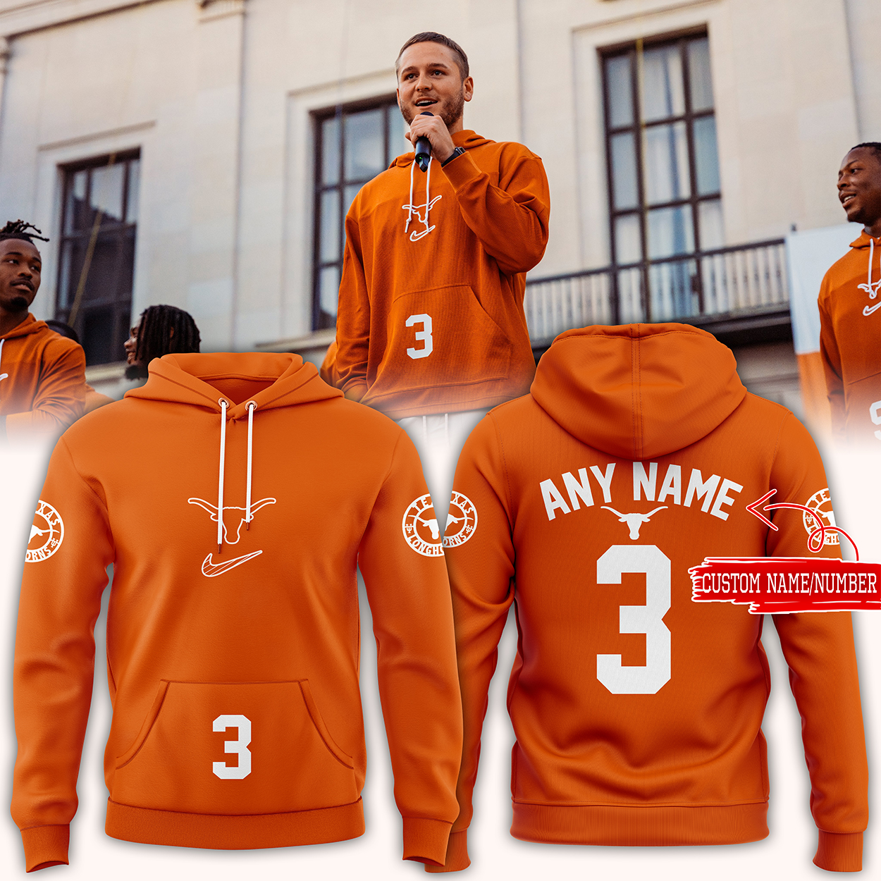 Texas Longhorns football Hoodie. - Famjoys Texas Longhorns football Hoodie. - Famjoys