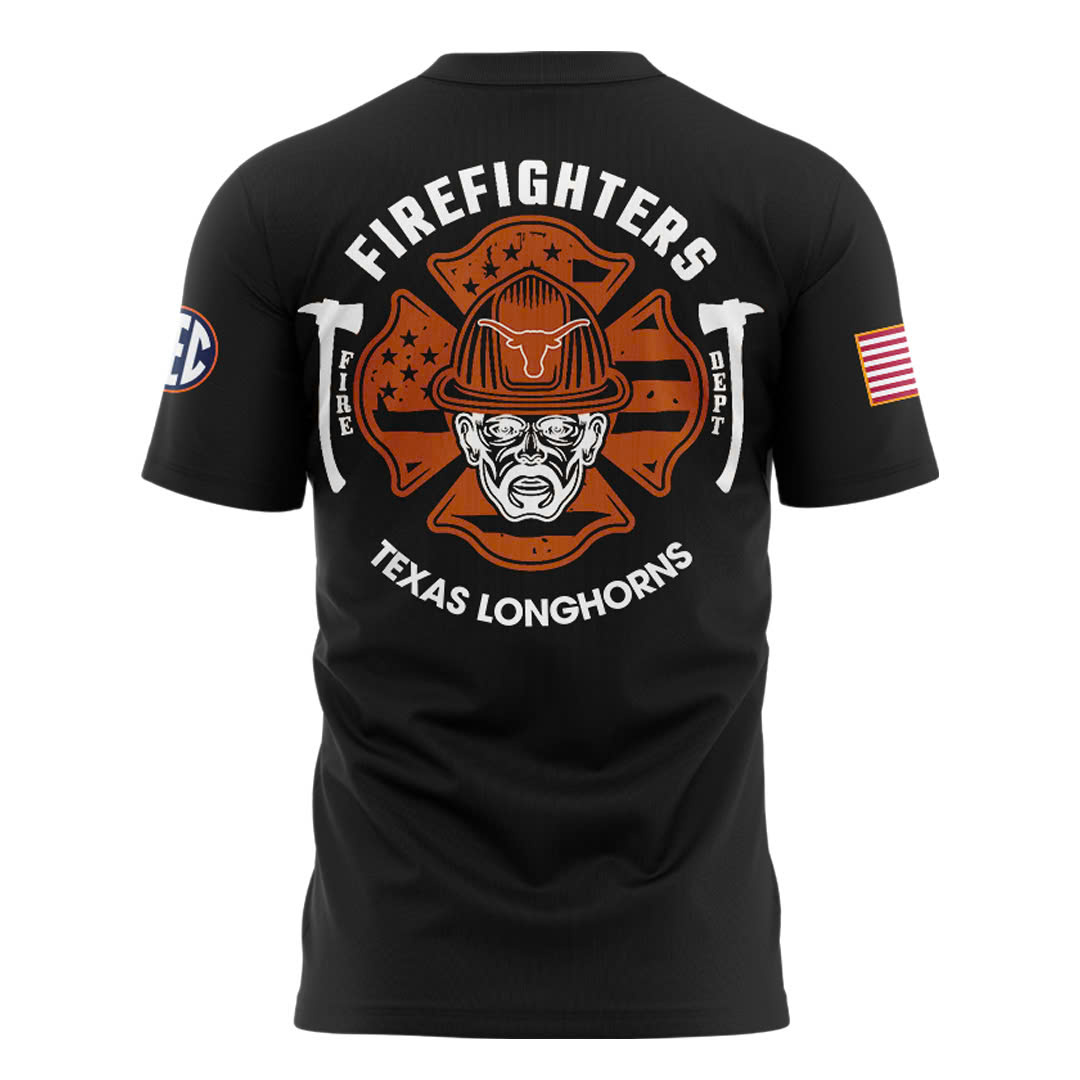 Texas Longhorns Football x Firefighter Appreciation Night Premium Tee - Famjoys Texas Longhorns Football x Firefighter Appreciation Night Premium Tee - Famjoys