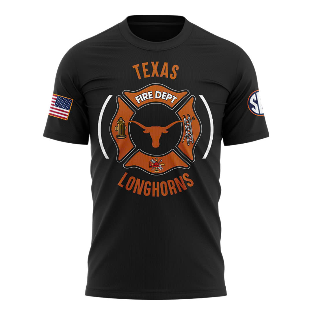 Texas Longhorns Football x Firefighter Appreciation Night Premium Tee - Famjoys Texas Longhorns Football x Firefighter Appreciation Night Premium Tee - Famjoys