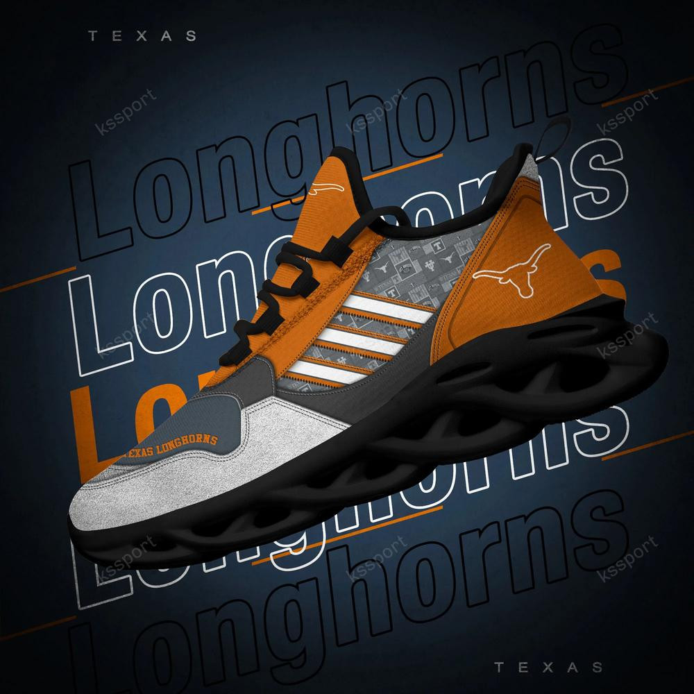 Texas Longhorns Max Soul Clunky, Running Sneakers - Famjoys Texas Longhorns Max Soul Clunky, Running Sneakers - Famjoys