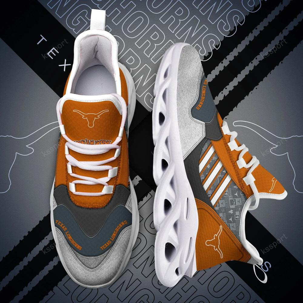 Texas Longhorns Max Soul Clunky, Running Sneakers - Famjoys Texas Longhorns Max Soul Clunky, Running Sneakers - Famjoys
