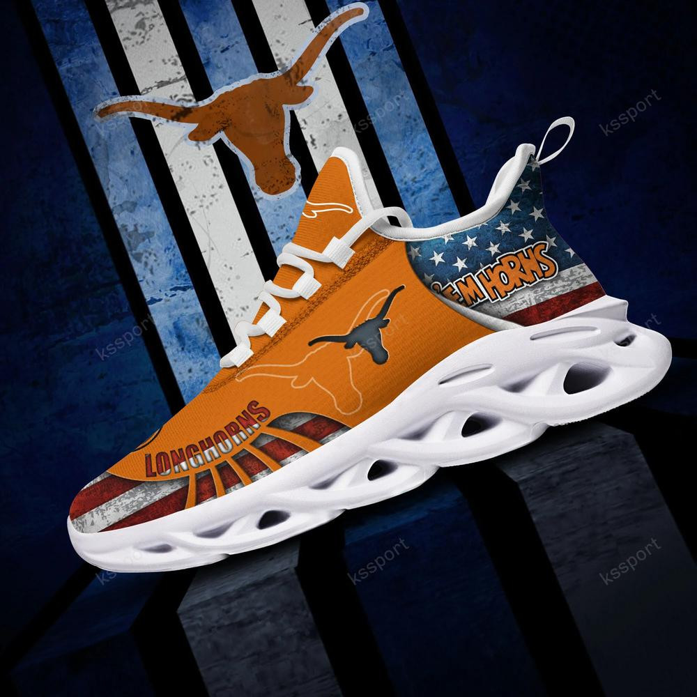 Texas Longhorns Max Soul Clunky Shoes - Famjoys Texas Longhorns Max Soul Clunky Shoes - Famjoys