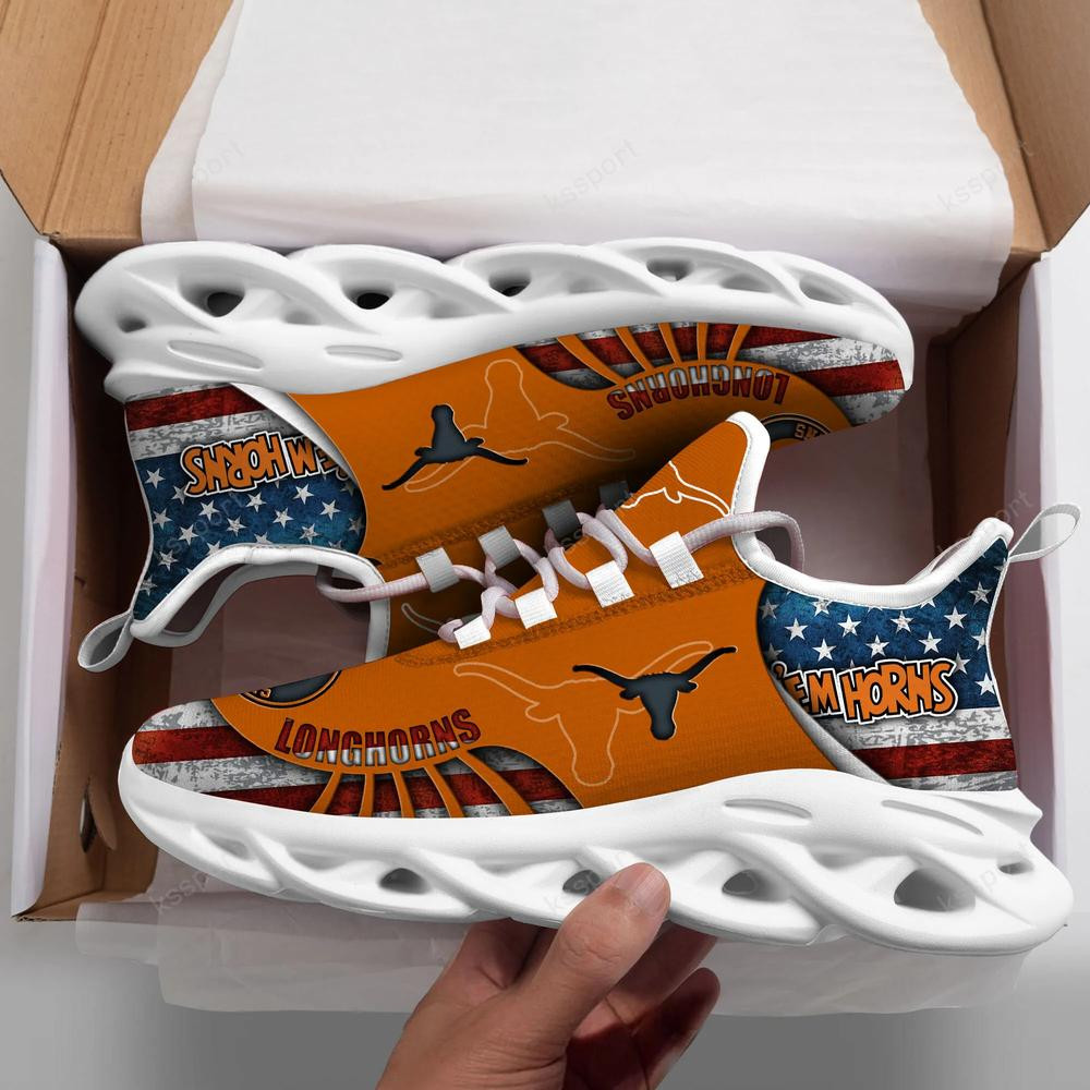 Texas Longhorns Max Soul Clunky Shoes - Famjoys Texas Longhorns Max Soul Clunky Shoes - Famjoys
