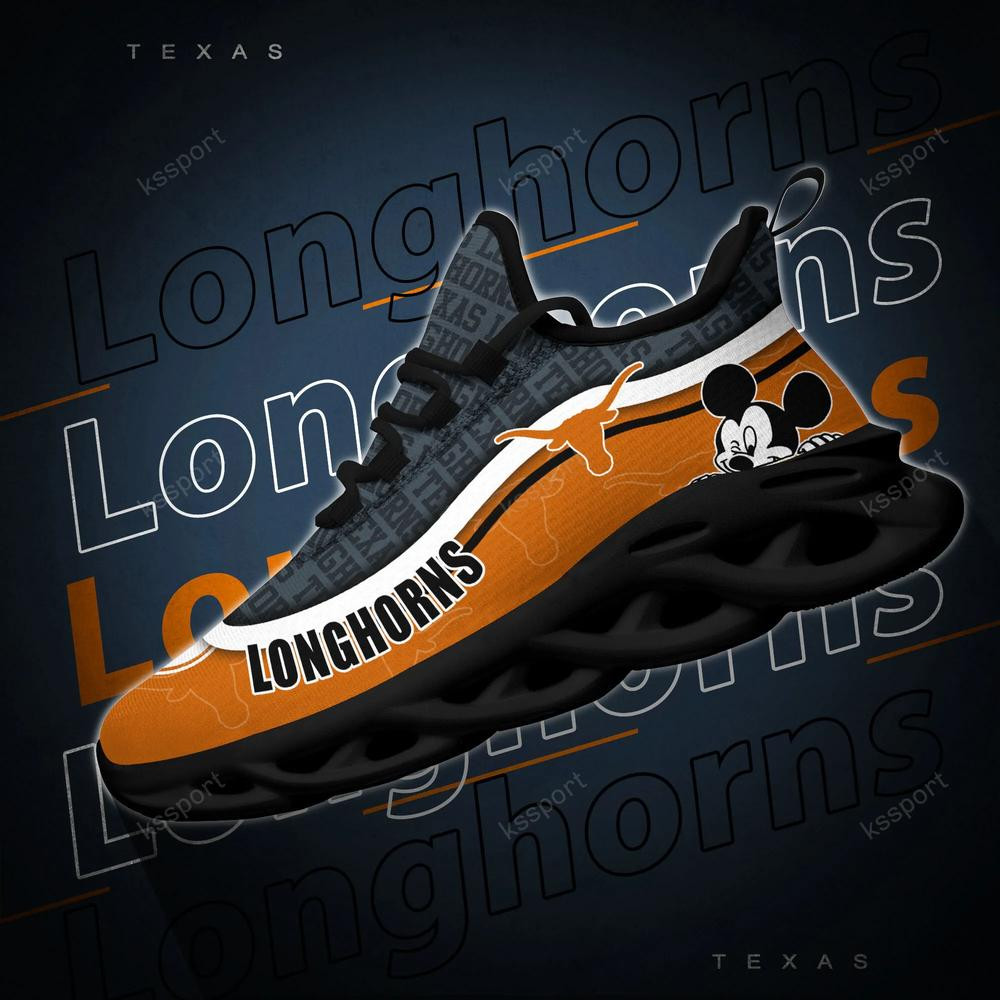 Texas Longhorns Max Soul Clunky Sneakers - Famjoys Texas Longhorns Max Soul Clunky Sneakers - Famjoys