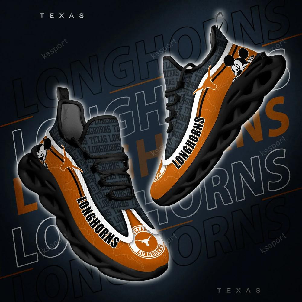 Texas Longhorns Max Soul Clunky Sneakers - Famjoys Texas Longhorns Max Soul Clunky Sneakers - Famjoys