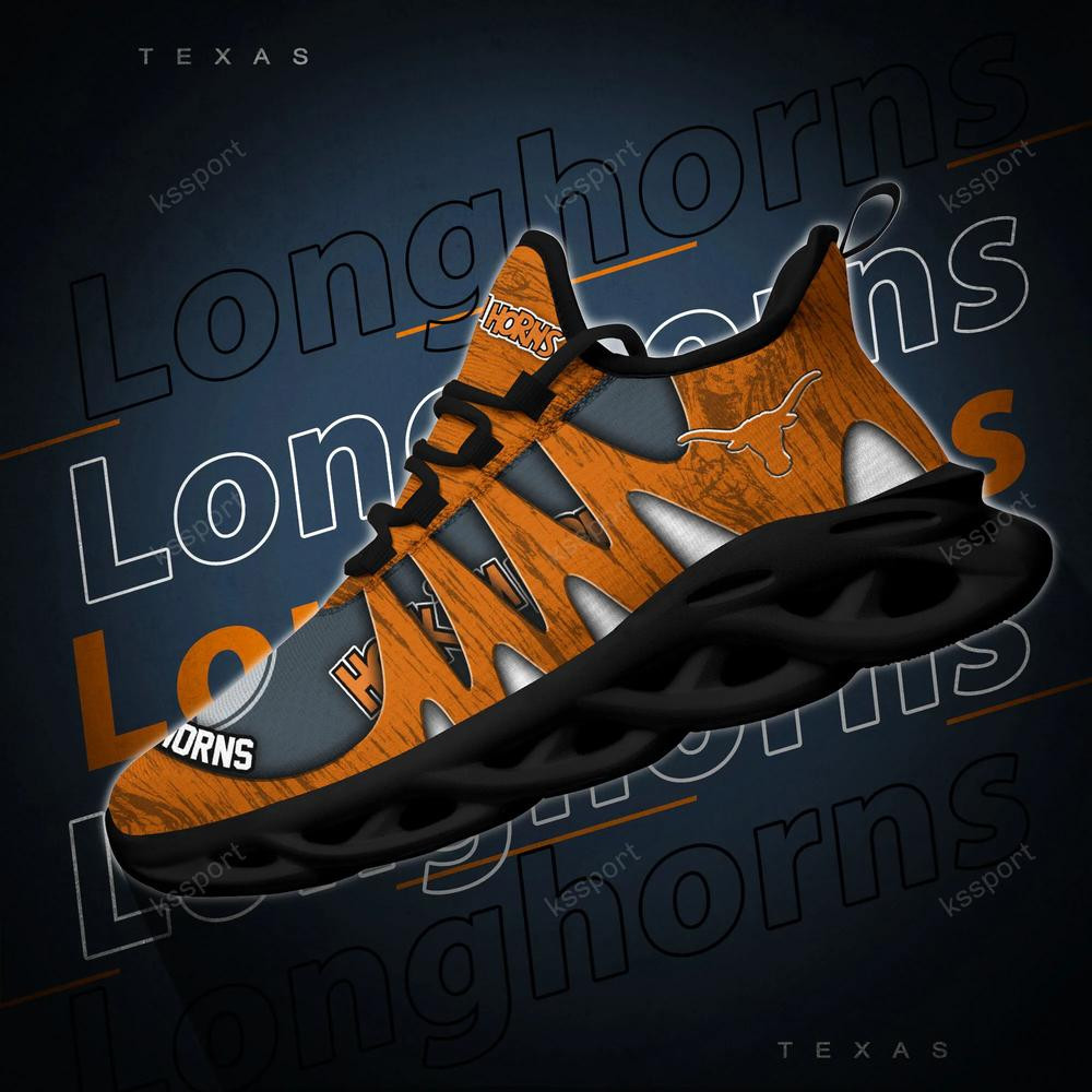 Texas Longhorns Max Soul Shoes, Running Sneakers - Famjoys Texas Longhorns Max Soul Shoes, Running Sneakers - Famjoys