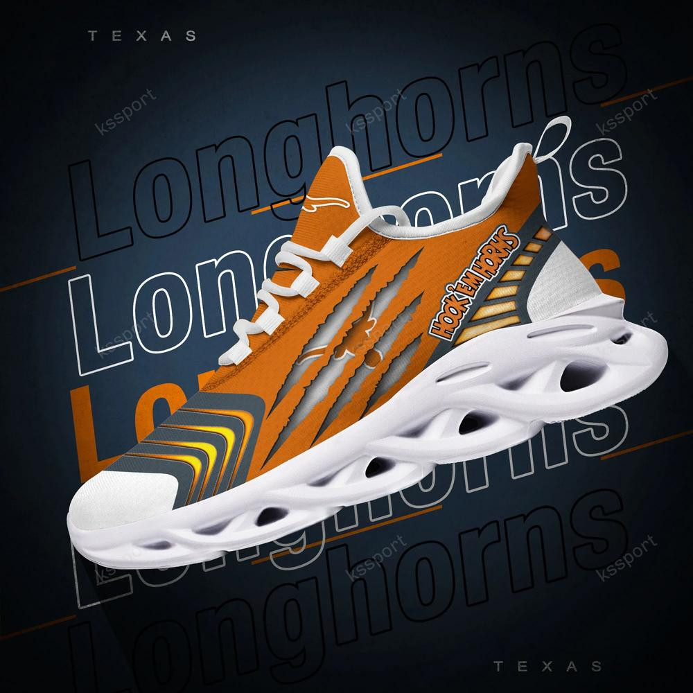 Texas Longhorns Max Soul Sneakers Chunky - Famjoys Texas Longhorns Max Soul Sneakers Chunky - Famjoys