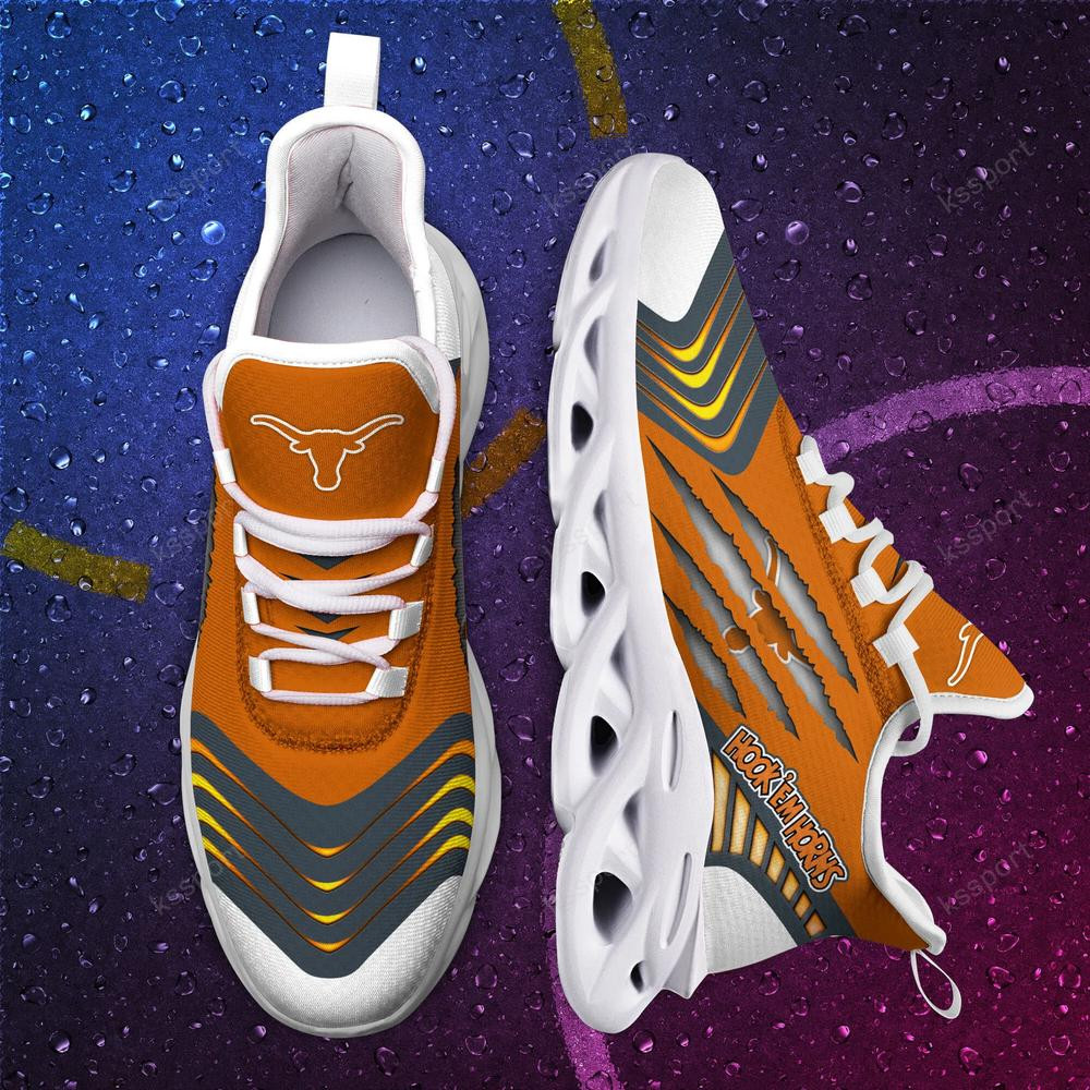 Texas Longhorns Max Soul Sneakers Chunky - Famjoys Texas Longhorns Max Soul Sneakers Chunky - Famjoys