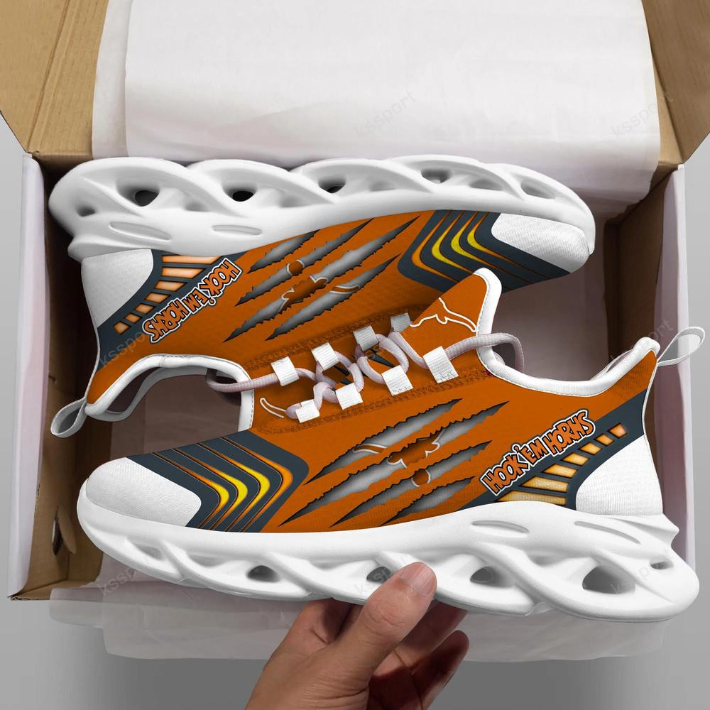 Texas Longhorns Max Soul Sneakers Chunky - Famjoys Texas Longhorns Max Soul Sneakers Chunky - Famjoys
