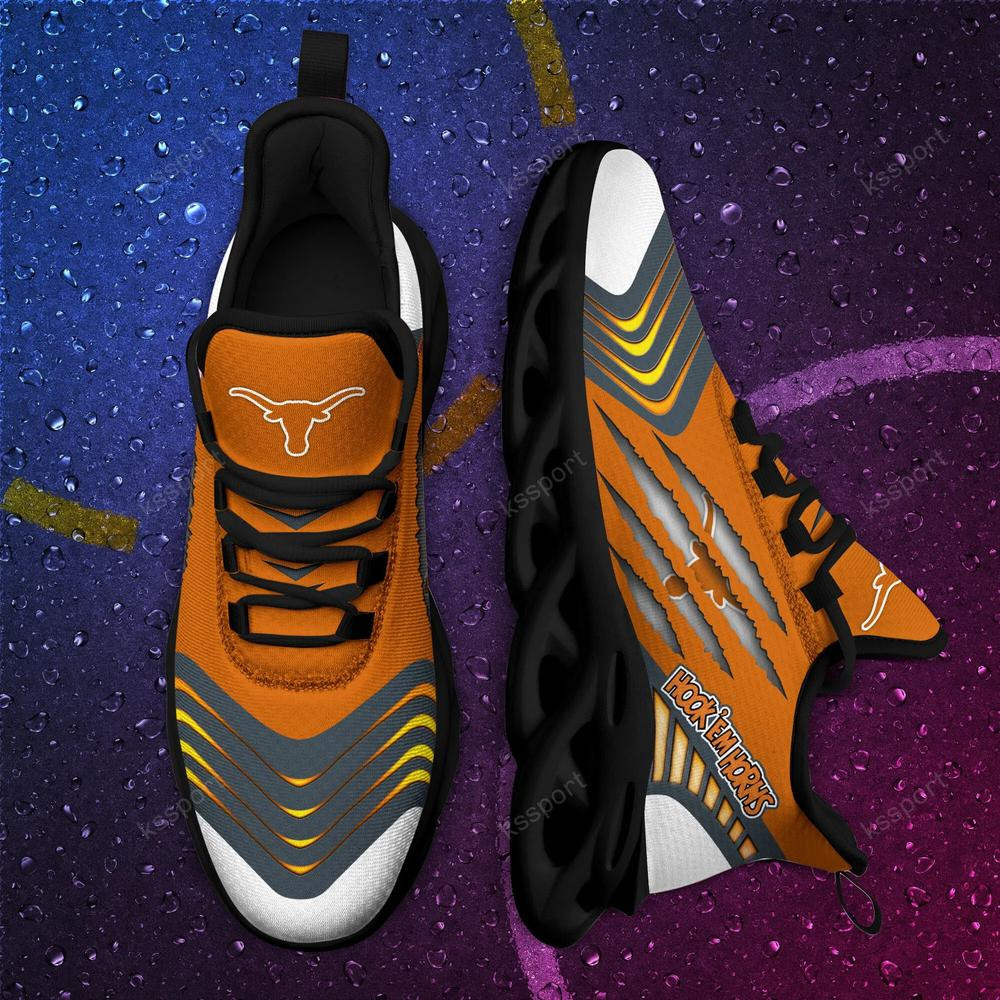 Texas Longhorns Max Soul Sneakers Chunky - Famjoys Texas Longhorns Max Soul Sneakers Chunky - Famjoys