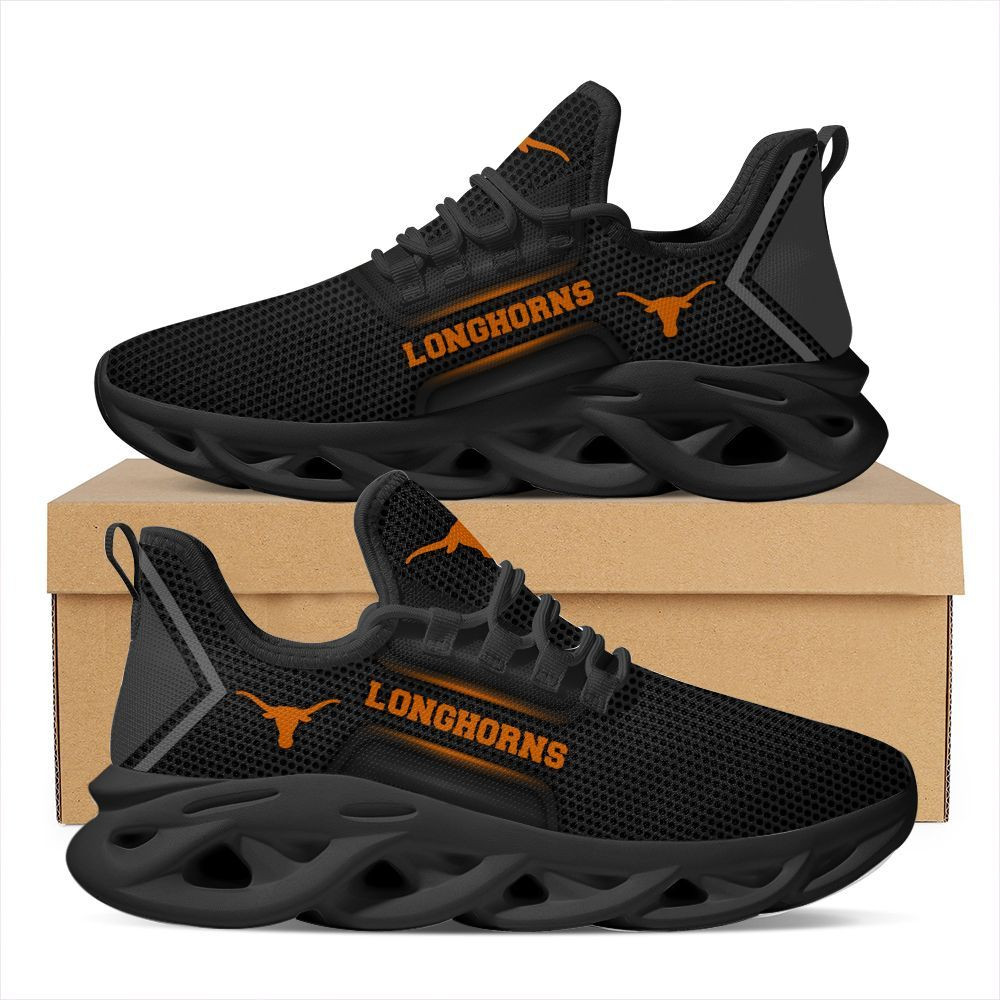 Texas Longhorns Max Soul Sneakers Shoes - Famjoys Texas Longhorns Max Soul Sneakers Shoes - Famjoys
