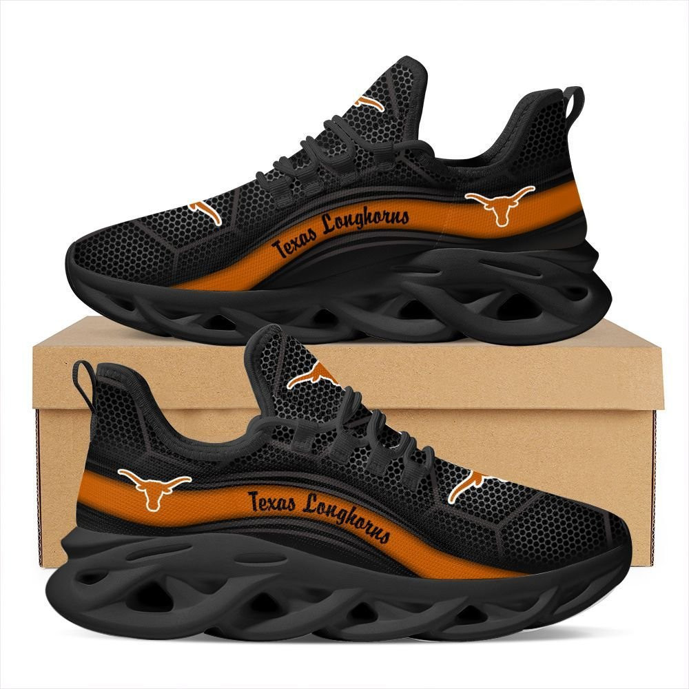 Texas Longhorns Max Soul Sneakers Shoes - Famjoys Texas Longhorns Max Soul Sneakers Shoes - Famjoys