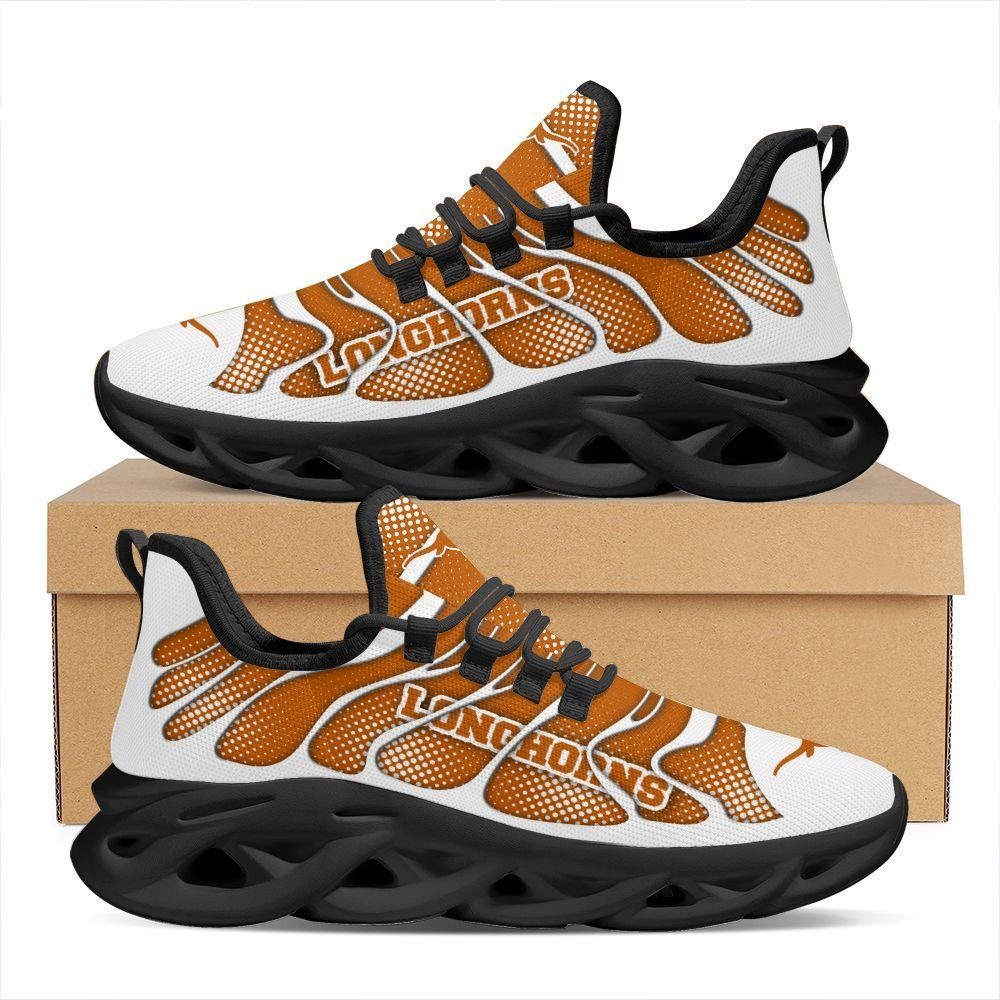 Texas Longhorns Max Soul Sneakers Shoes - Famjoys Texas Longhorns Max Soul Sneakers Shoes - Famjoys