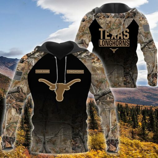 Texas Longhorns Personalized Hunting Camo Hoodie,T-Shirt, Sweatshirt, Zipper - Famjoys Texas Longhorns Personalized Hunting Camo Hoodie,T-Shirt, Sweatshirt, Zipper - Famjoys