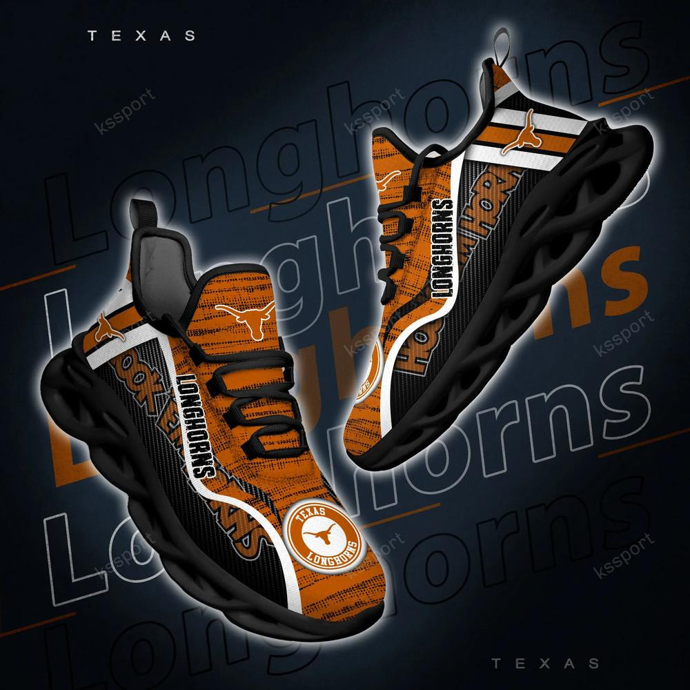 Texas Longhorns Personalized Max Soul Shoes 2022 - Famjoys Texas Longhorns Personalized Max Soul Shoes 2022 - Famjoys