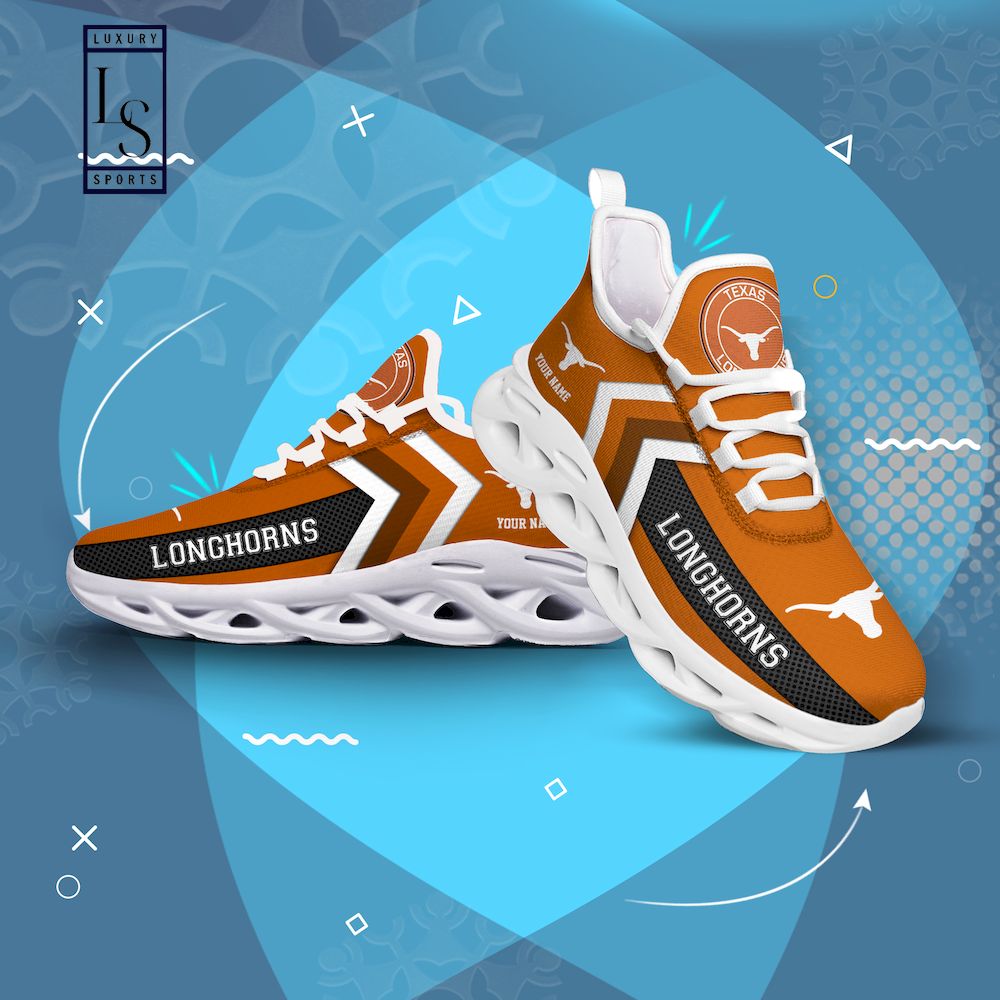 Texas Longhorns Personalized Max Soul Shoes - Famjoys Texas Longhorns Personalized Max Soul Shoes - Famjoys