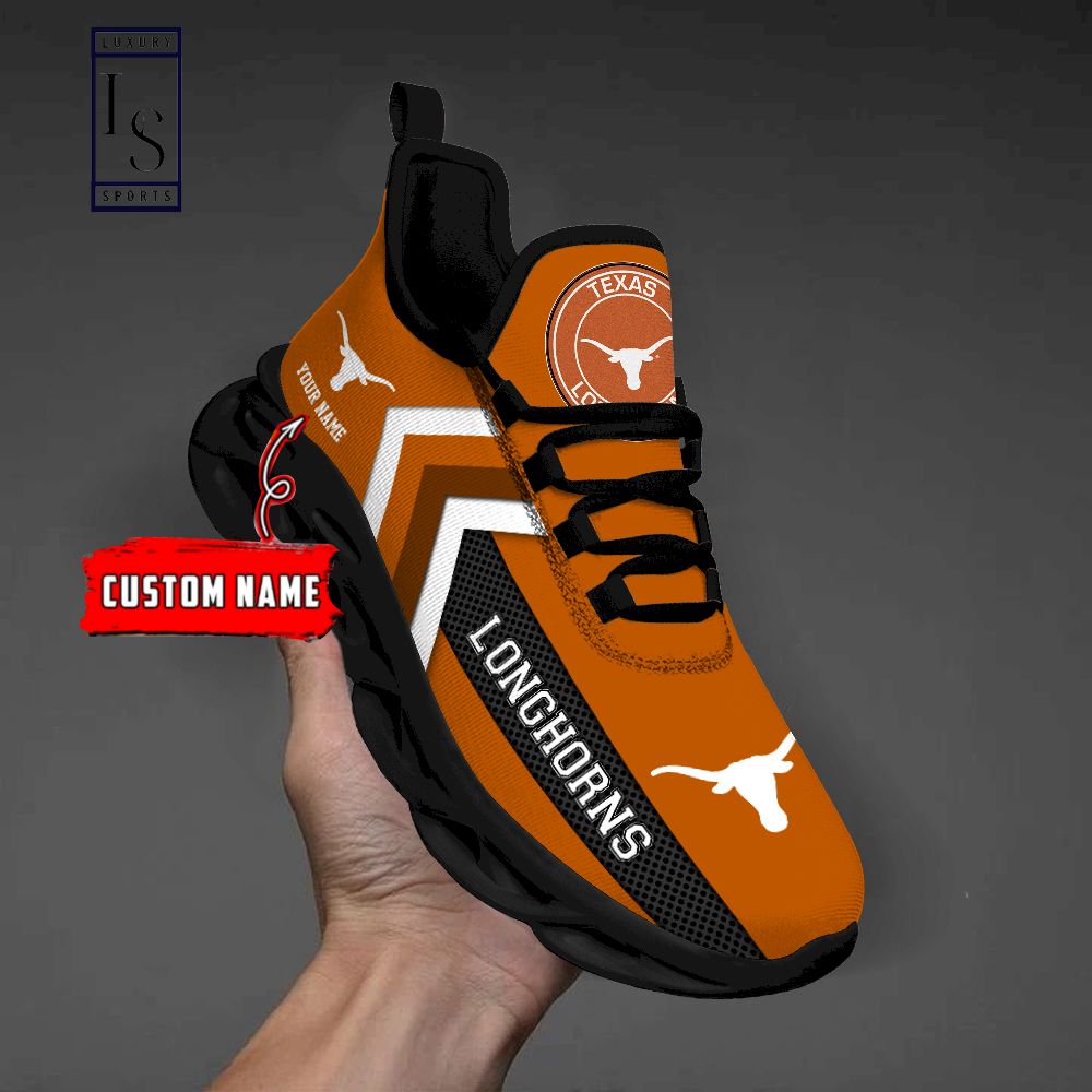 Texas Longhorns Personalized Max Soul Shoes - Famjoys Texas Longhorns Personalized Max Soul Shoes - Famjoys