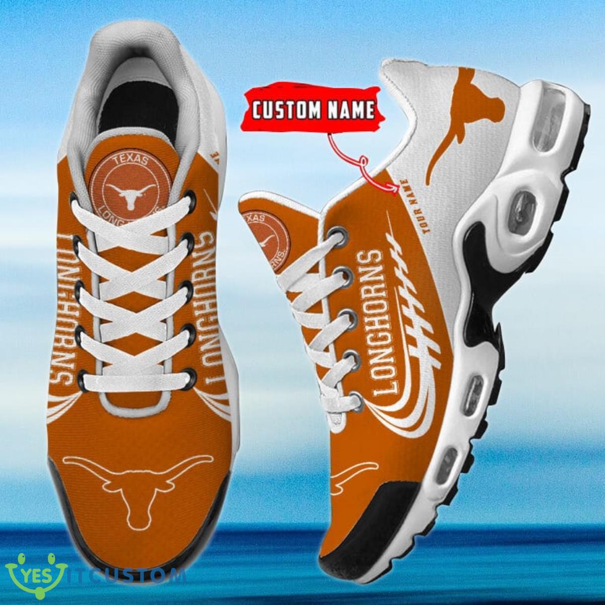 Texas Longhorns Personalized Name Air Cushion Sports Shoes Sneaker KLTNS220467 - Famjoys Texas Longhorns Personalized Name Air Cushion Sports Shoes Sneaker KLTNS220467 - Famjoys