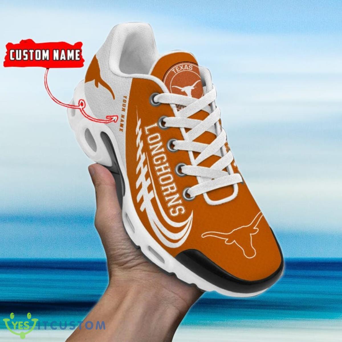 Texas Longhorns Personalized Name Air Cushion Sports Shoes Sneaker KLTNS220467 - Famjoys Texas Longhorns Personalized Name Air Cushion Sports Shoes Sneaker KLTNS220467 - Famjoys