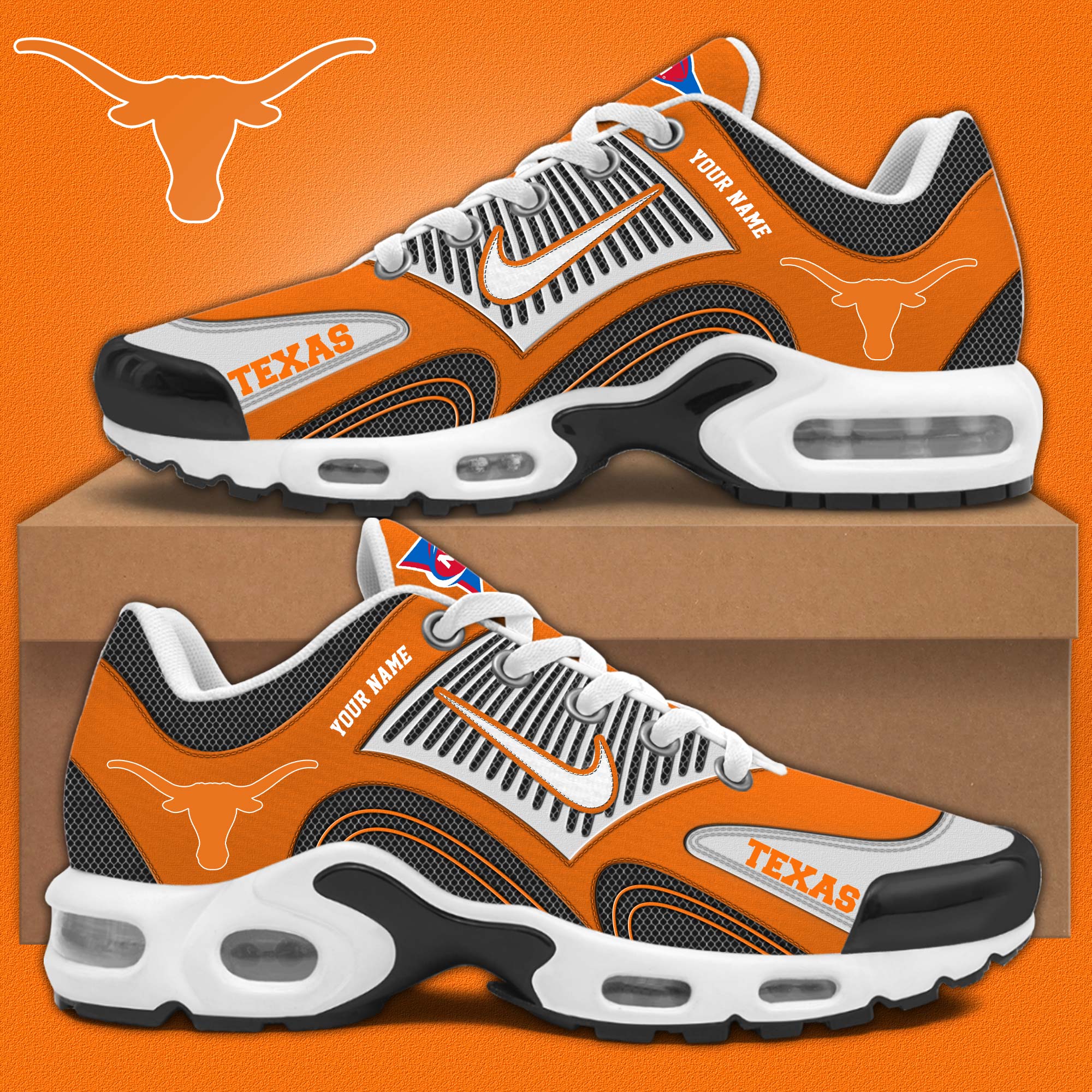 Texas Longhorns Personalized Shoes - Famjoys Texas Longhorns Personalized Shoes - Famjoys