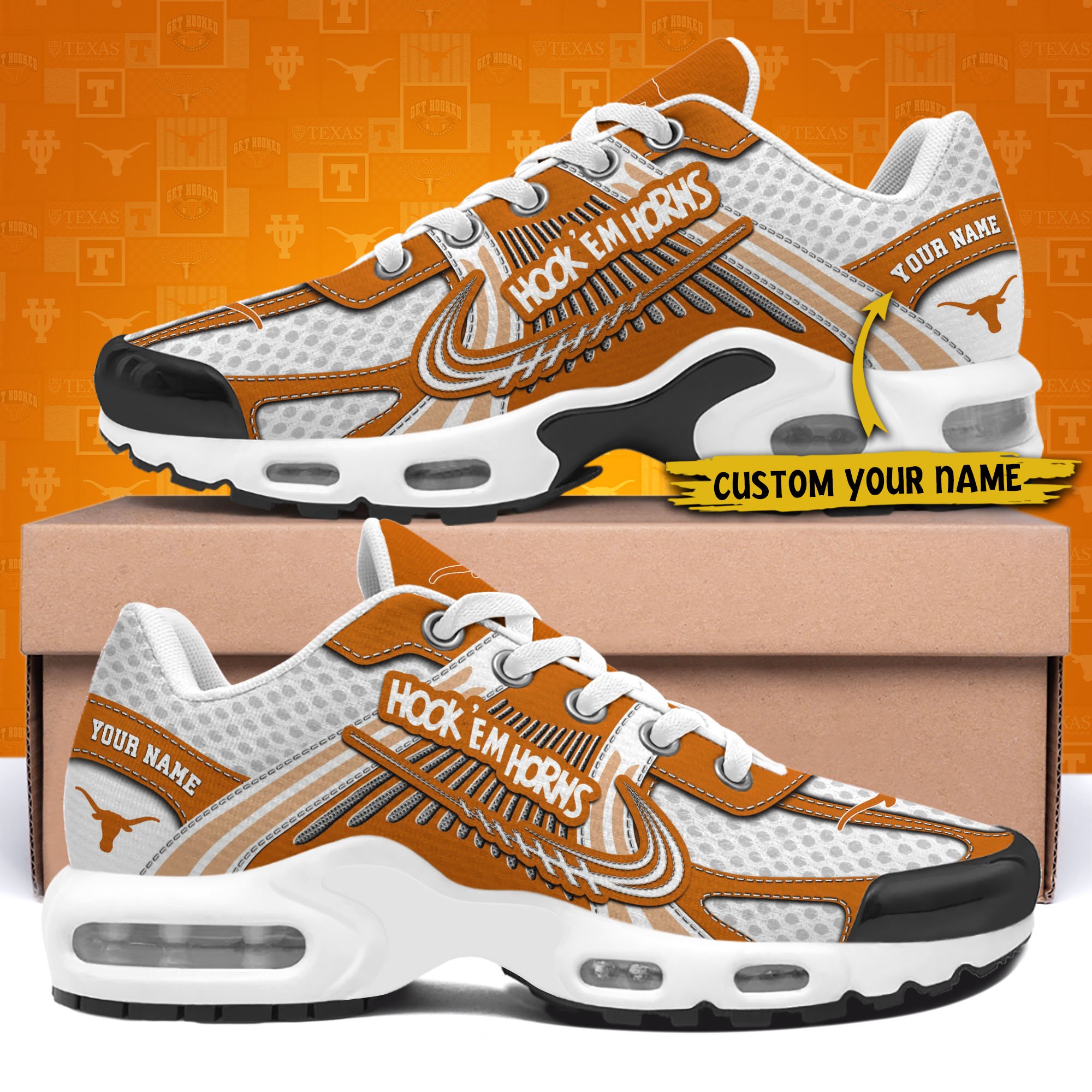 Texas Longhorns TN Shoes Custom Your Name, Sport Shoes, Gifts For Fans, Sport Gifts For Him ETRG-62360 - Famjoys Texas Longhorns TN Shoes Custom Your Name, Sport Shoes, Gifts For Fans, Sport Gifts For Him ETRG-62360 - Famjoys