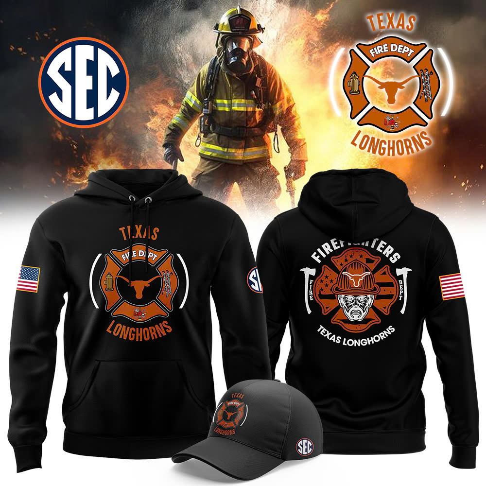 Texas Longhorns x Firefighter Appreciation Night Premium Pullover Hoodie - Famjoys Texas Longhorns x Firefighter Appreciation Night Premium Pullover Hoodie - Famjoys