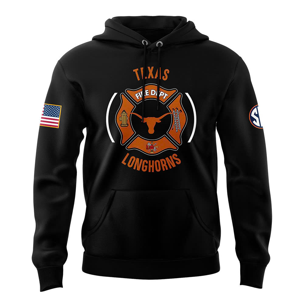 Texas Longhorns x Firefighter Appreciation Night Premium Pullover Hoodie - Famjoys Texas Longhorns x Firefighter Appreciation Night Premium Pullover Hoodie - Famjoys