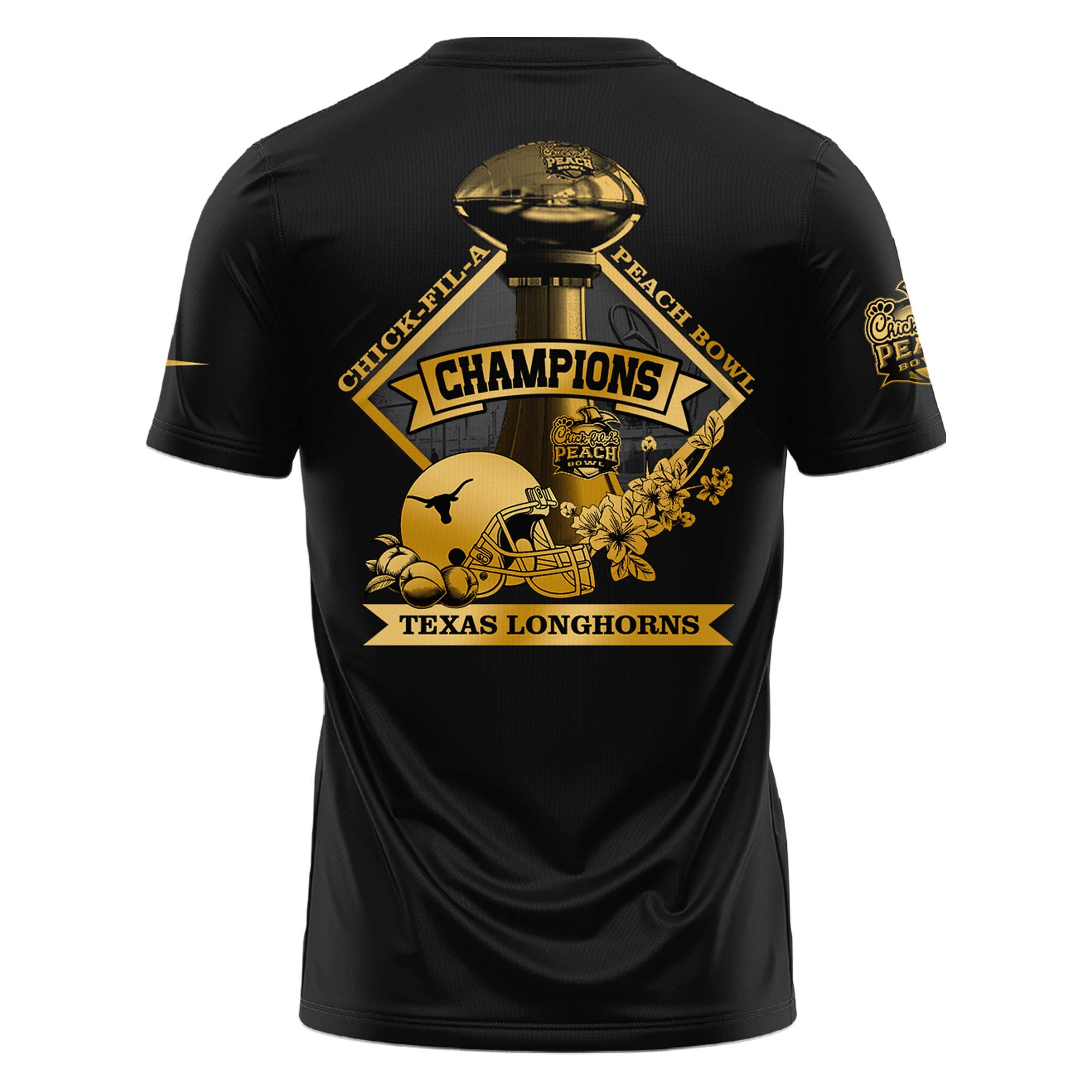 Texas Longhorns x Peach Bowl Champions New Tshirt - Famjoys Texas Longhorns x Peach Bowl Champions New Tshirt - Famjoys