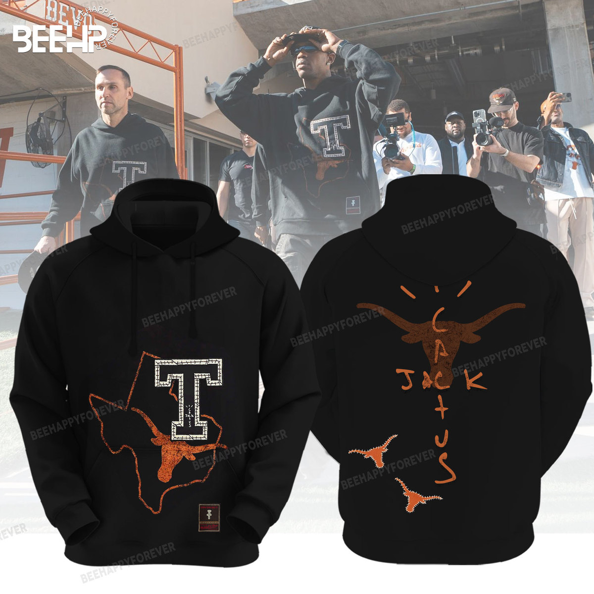 Texas Longhorns x Travis Scott Cactus Jack Combo - Famjoys Texas Longhorns x Travis Scott Cactus Jack Combo - Famjoys