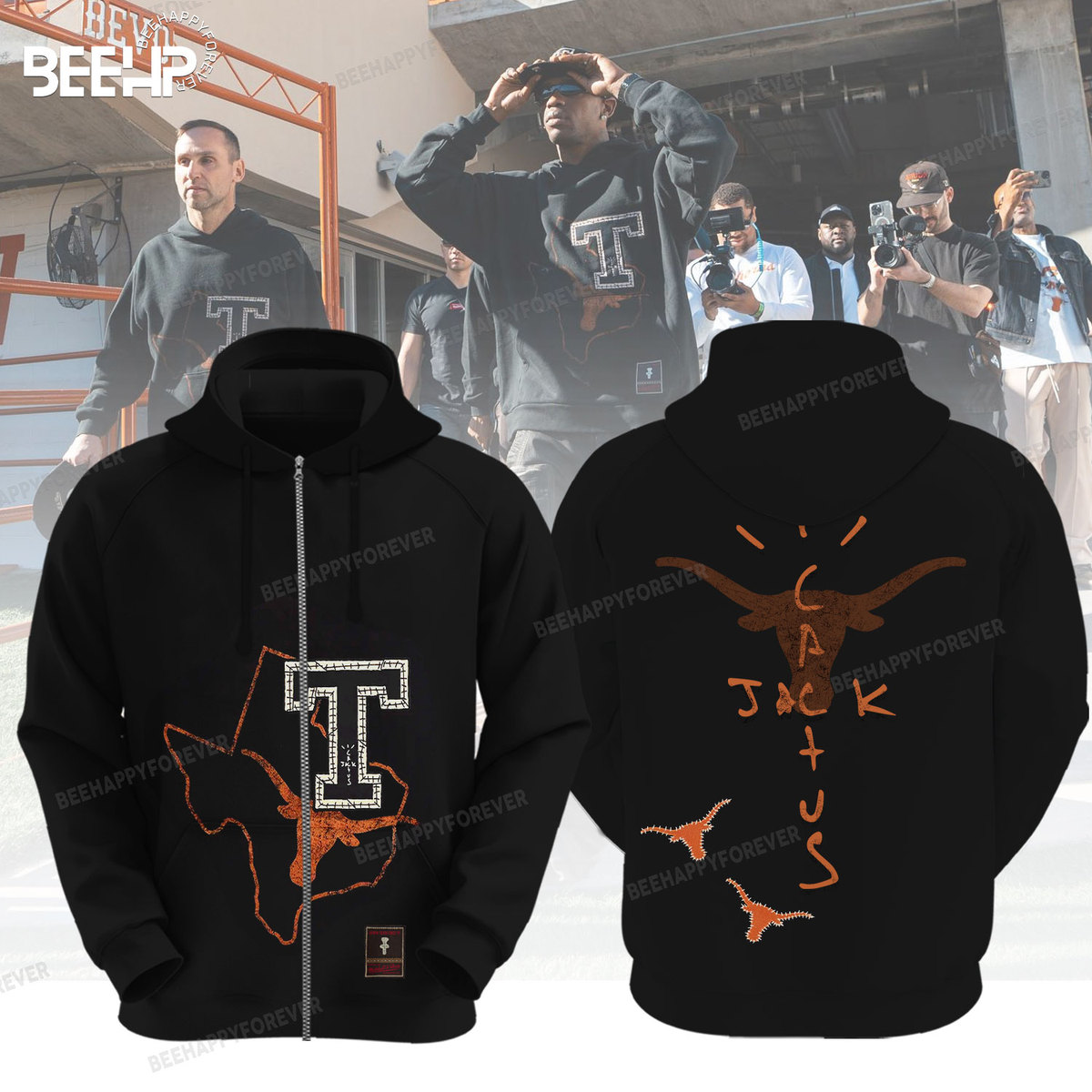 Texas Longhorns x Travis Scott Cactus Jack Combo - Famjoys Texas Longhorns x Travis Scott Cactus Jack Combo - Famjoys