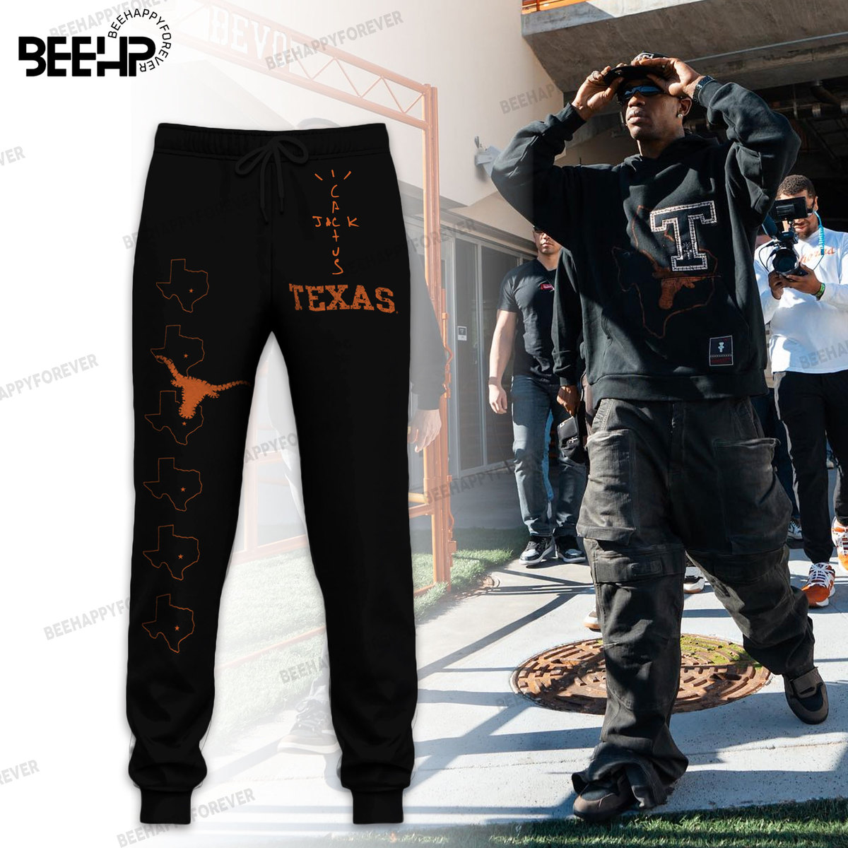 Texas Longhorns x Travis Scott Cactus Jack Combo - Famjoys Texas Longhorns x Travis Scott Cactus Jack Combo - Famjoys