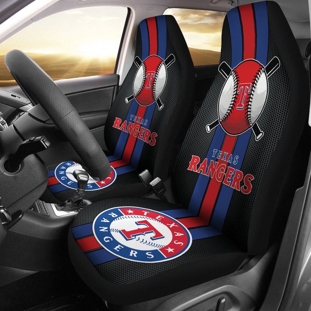 Texas Rangers Car Seat Covers MBL Baseball Ph220914-29 - Famjoys Texas Rangers Car Seat Covers MBL Baseball Ph220914-29 - Famjoys