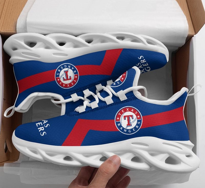 Texas Rangers Classic Pattern Max Soul Shoes NEW054060 - Famjoys Texas Rangers Classic Pattern Max Soul Shoes NEW054060 - Famjoys
