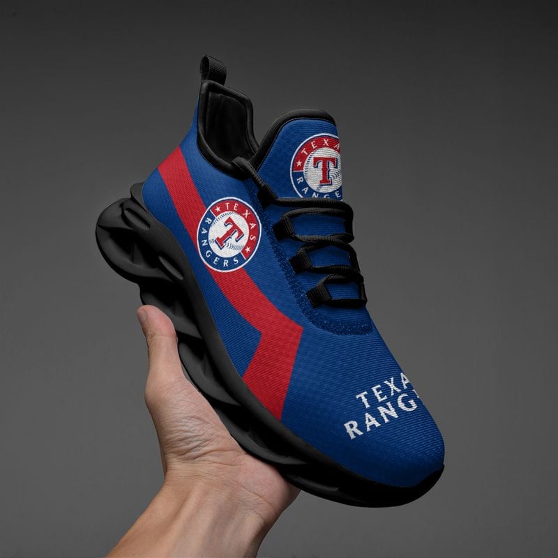 Texas Rangers Classic Pattern Max Soul Shoes NEW054060 - Famjoys Texas Rangers Classic Pattern Max Soul Shoes NEW054060 - Famjoys
