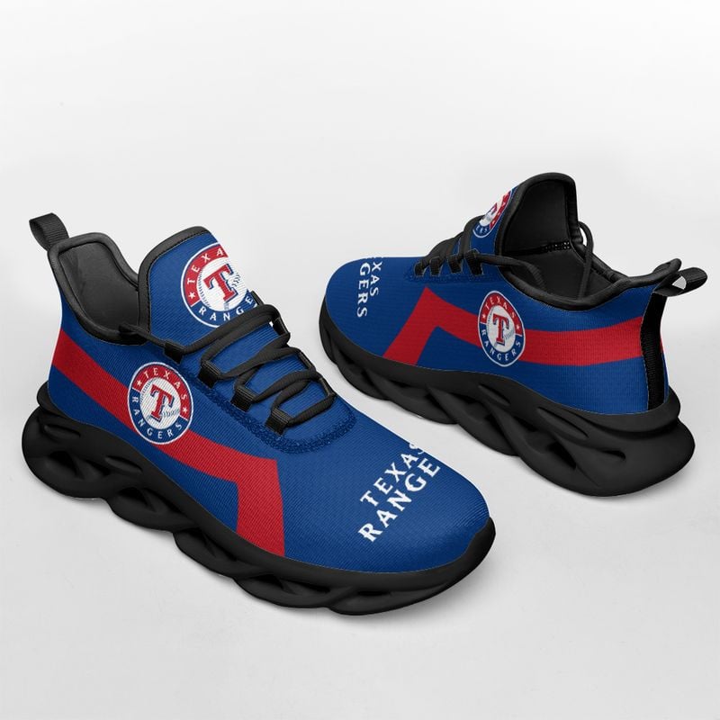 Texas Rangers Classic Pattern Max Soul Shoes NEW054060 - Famjoys Texas Rangers Classic Pattern Max Soul Shoes NEW054060 - Famjoys