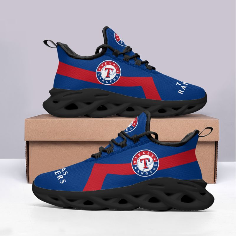 Texas Rangers Classic Pattern Max Soul Shoes NEW054060 - Famjoys Texas Rangers Classic Pattern Max Soul Shoes NEW054060 - Famjoys