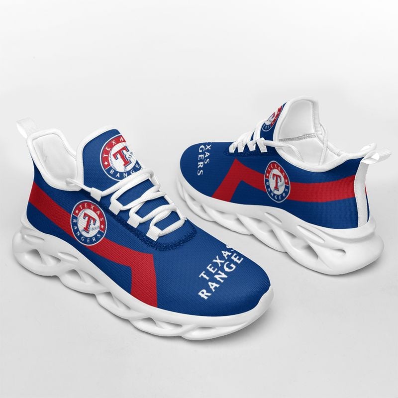 Texas Rangers Classic Pattern Max Soul Shoes NEW054060 - Famjoys Texas Rangers Classic Pattern Max Soul Shoes NEW054060 - Famjoys