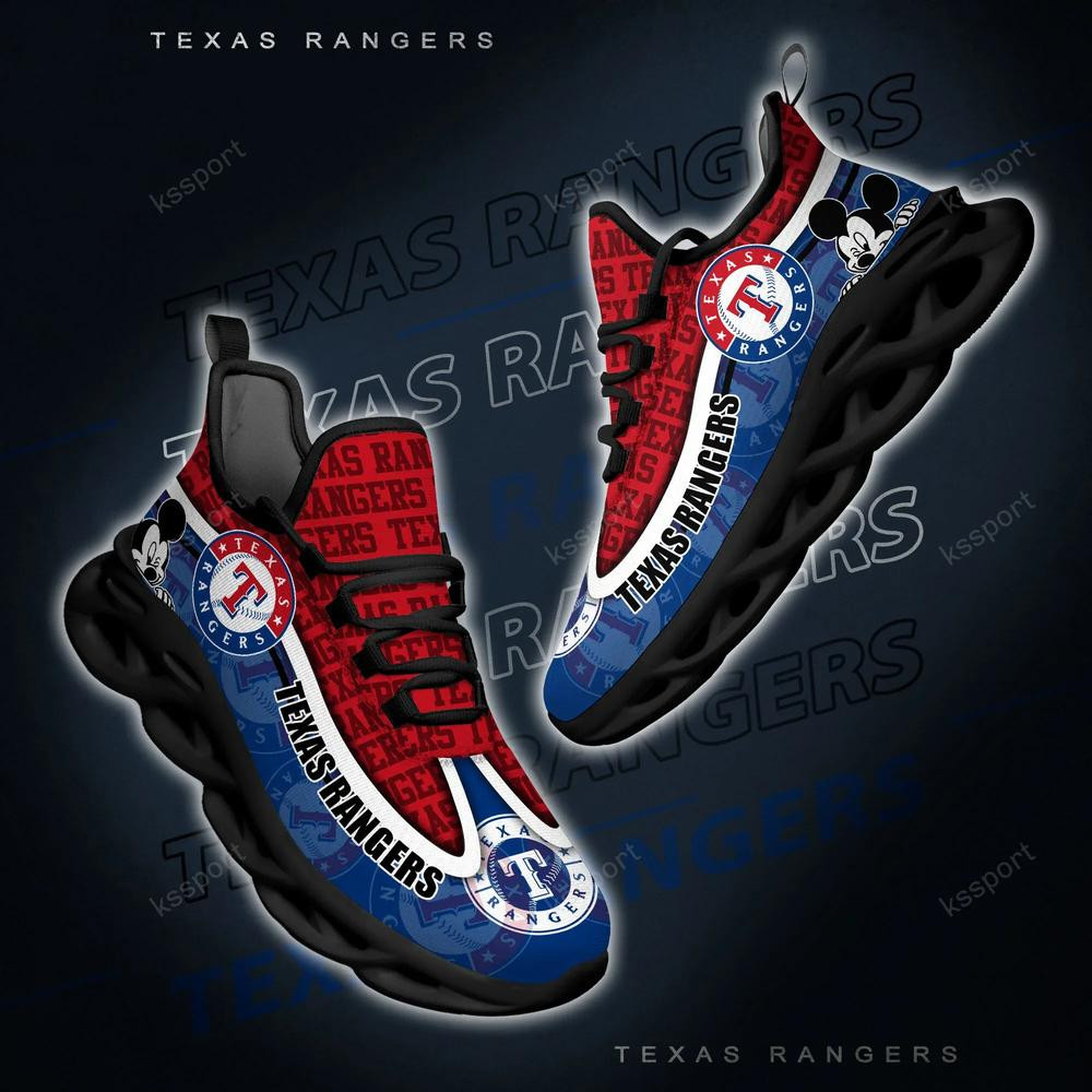 Texas Rangers Max Soul Clunky Sneakers - Famjoys Texas Rangers Max Soul Clunky Sneakers - Famjoys