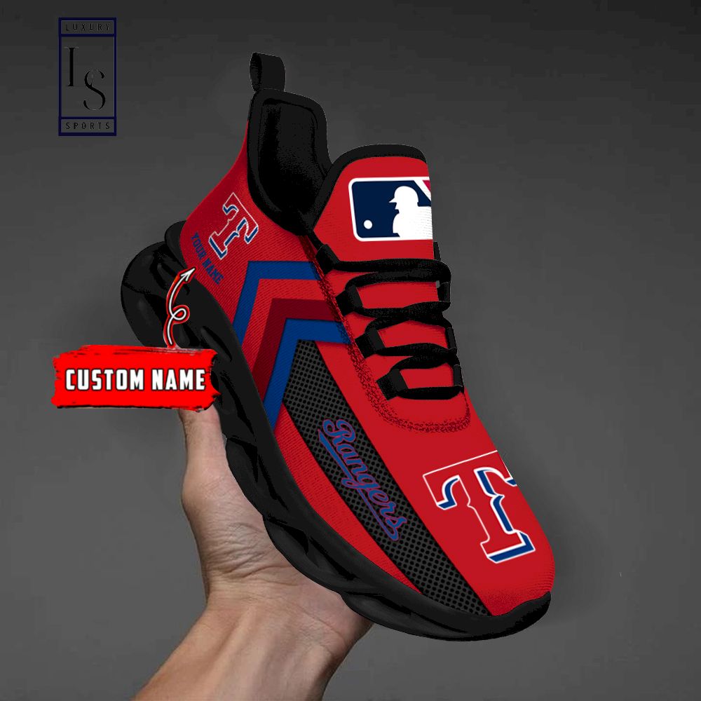 Texas Rangers Personalized Max Soul Shoes - Famjoys Texas Rangers Personalized Max Soul Shoes - Famjoys