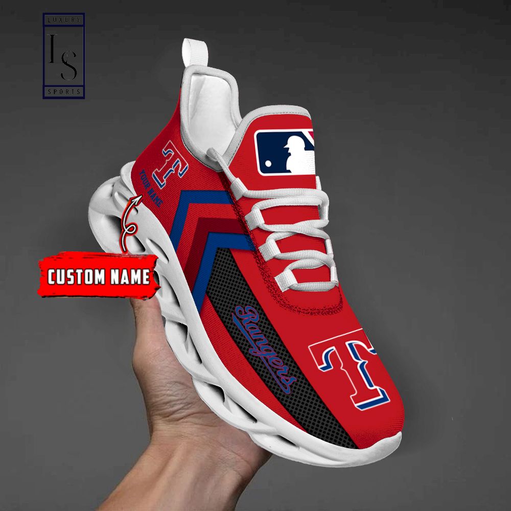 Texas Rangers Personalized Max Soul Shoes - Famjoys Texas Rangers Personalized Max Soul Shoes - Famjoys
