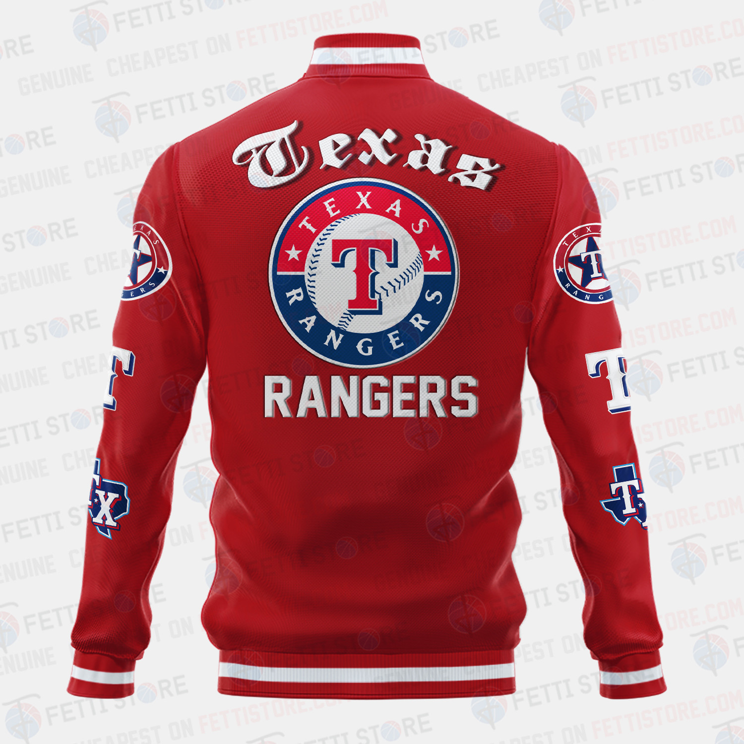Texas Rangers Symbol Vintage Design Varsity Jacket - Famjoys Texas Rangers Symbol Vintage Design Varsity Jacket - Famjoys