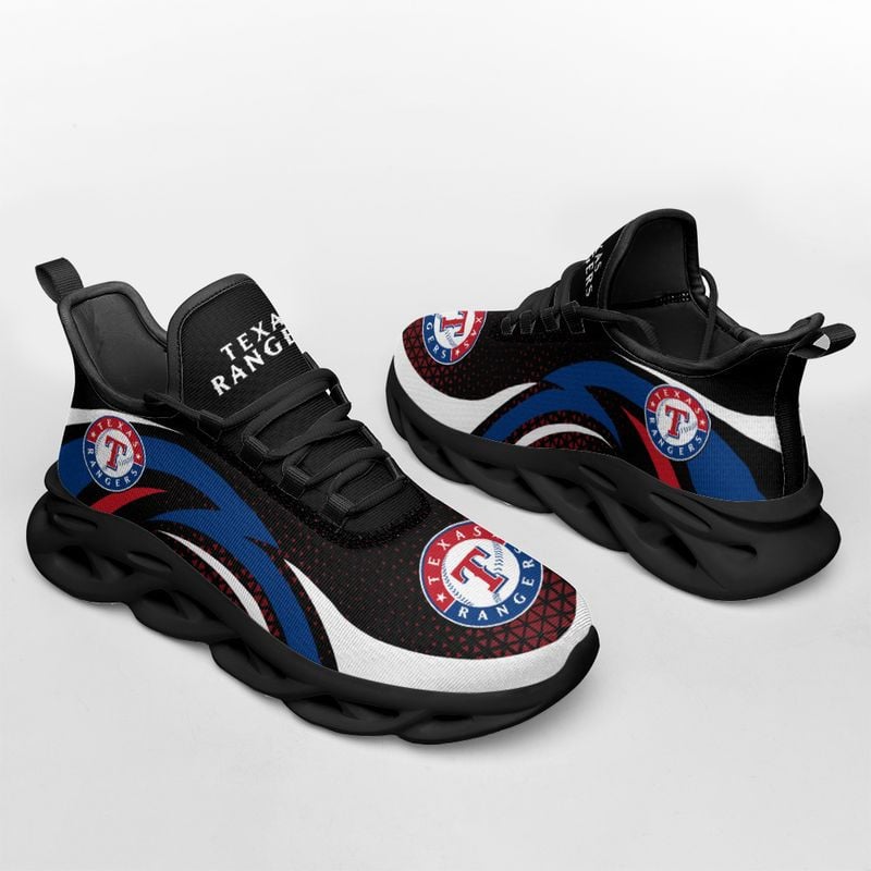 Texas Rangers Triangle Abstract Pattern Max Soul Shoes NEW054560 - Famjoys Texas Rangers Triangle Abstract Pattern Max Soul Shoes NEW054560 - Famjoys