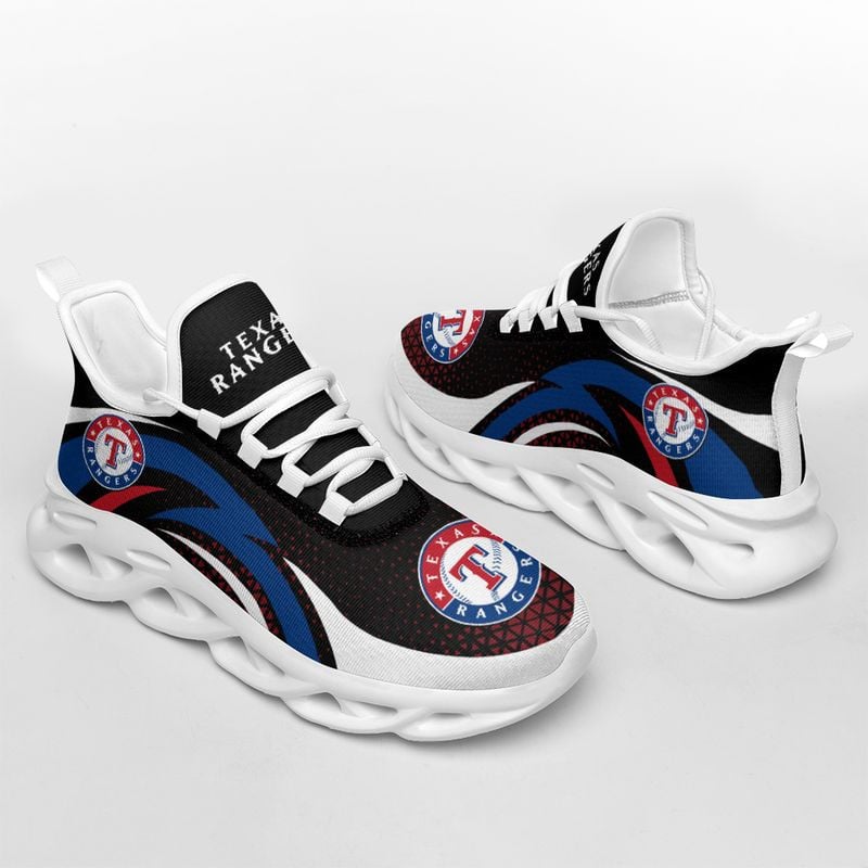 Texas Rangers Triangle Abstract Pattern Max Soul Shoes NEW054560 - Famjoys Texas Rangers Triangle Abstract Pattern Max Soul Shoes NEW054560 - Famjoys