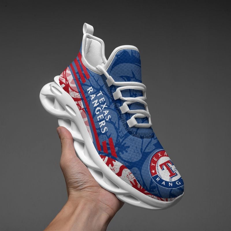 Texas Rangers Tropical Flowers Max Soul Shoes NLA066160 - Famjoys Texas Rangers Tropical Flowers Max Soul Shoes NLA066160 - Famjoys