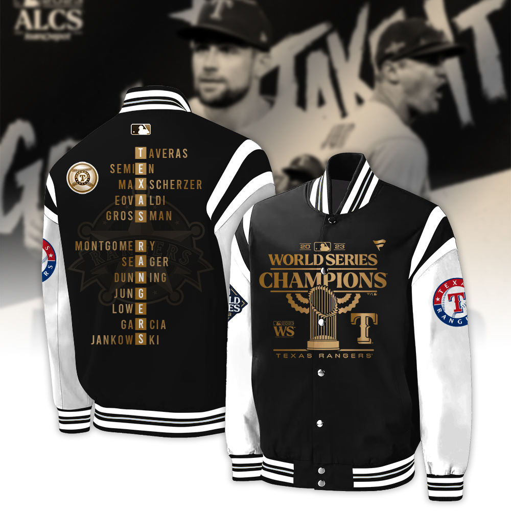 Texas Rangers World Series Champions Baseball Jacket - Famjoys Texas Rangers World Series Champions Baseball Jacket - Famjoys